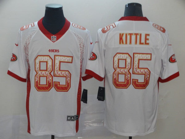 Men's San Francisco 49ers #85 George Kittle White Game Player Jersey