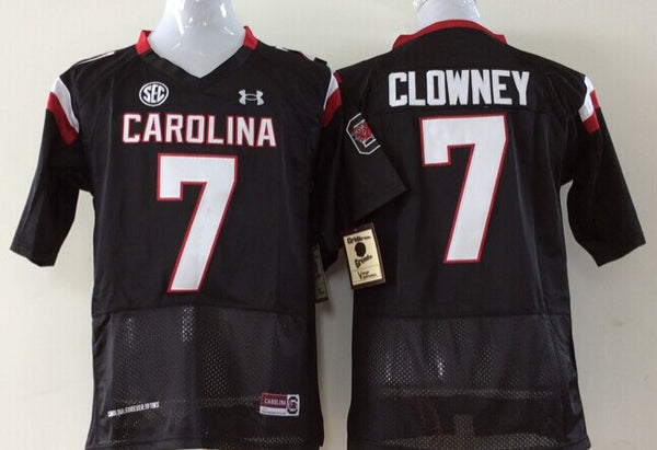 Men's South Carolina Gamecock Jadeveon Clowney #7 Black Player Game Jersey